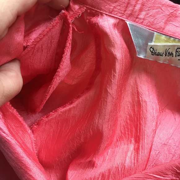 DVF vintage 80s polyester windbreaker blouse - Picture 6 of 7